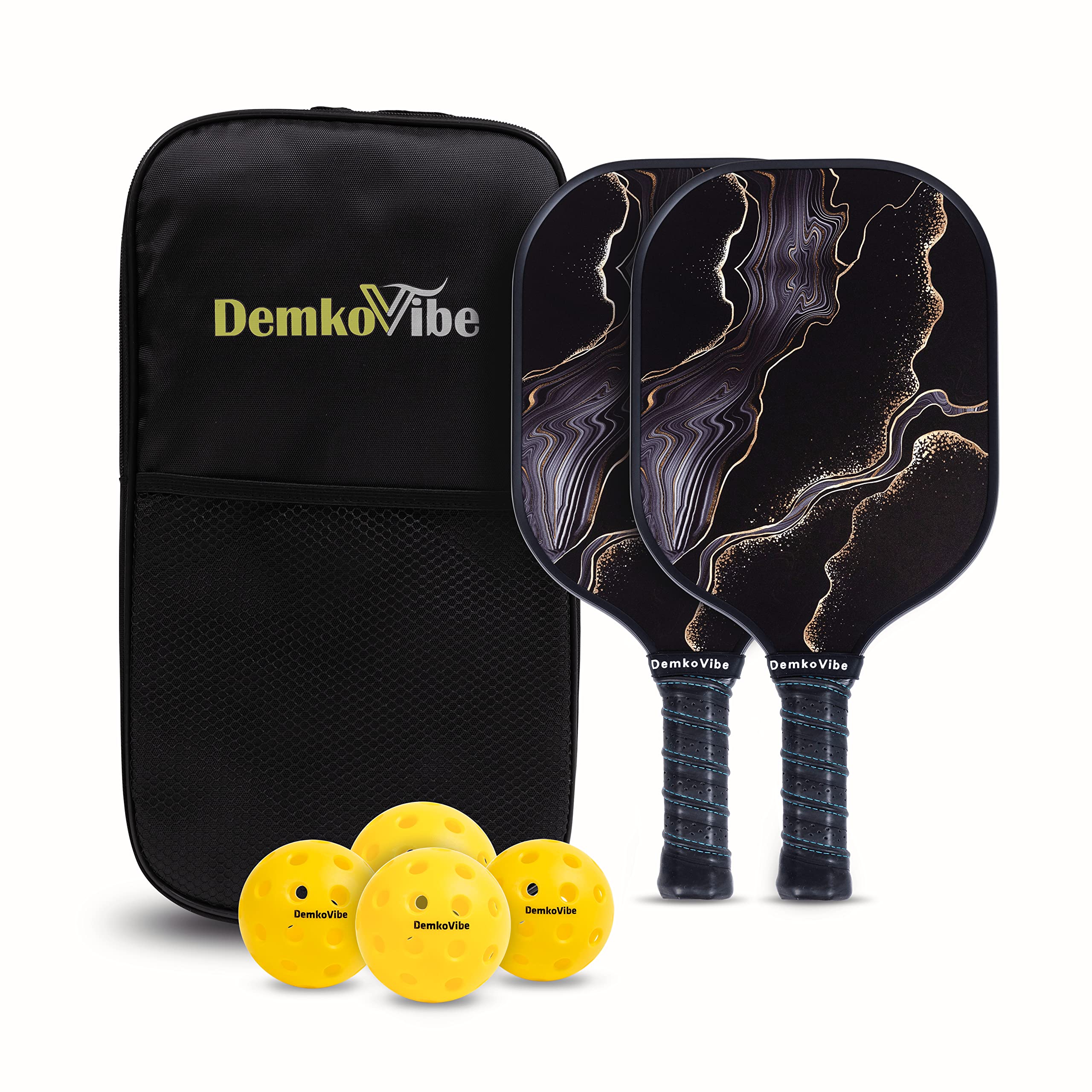 Buy Pickleball Set 2 USAPA Approved DemkoVibe LUX Pickleball Paddles