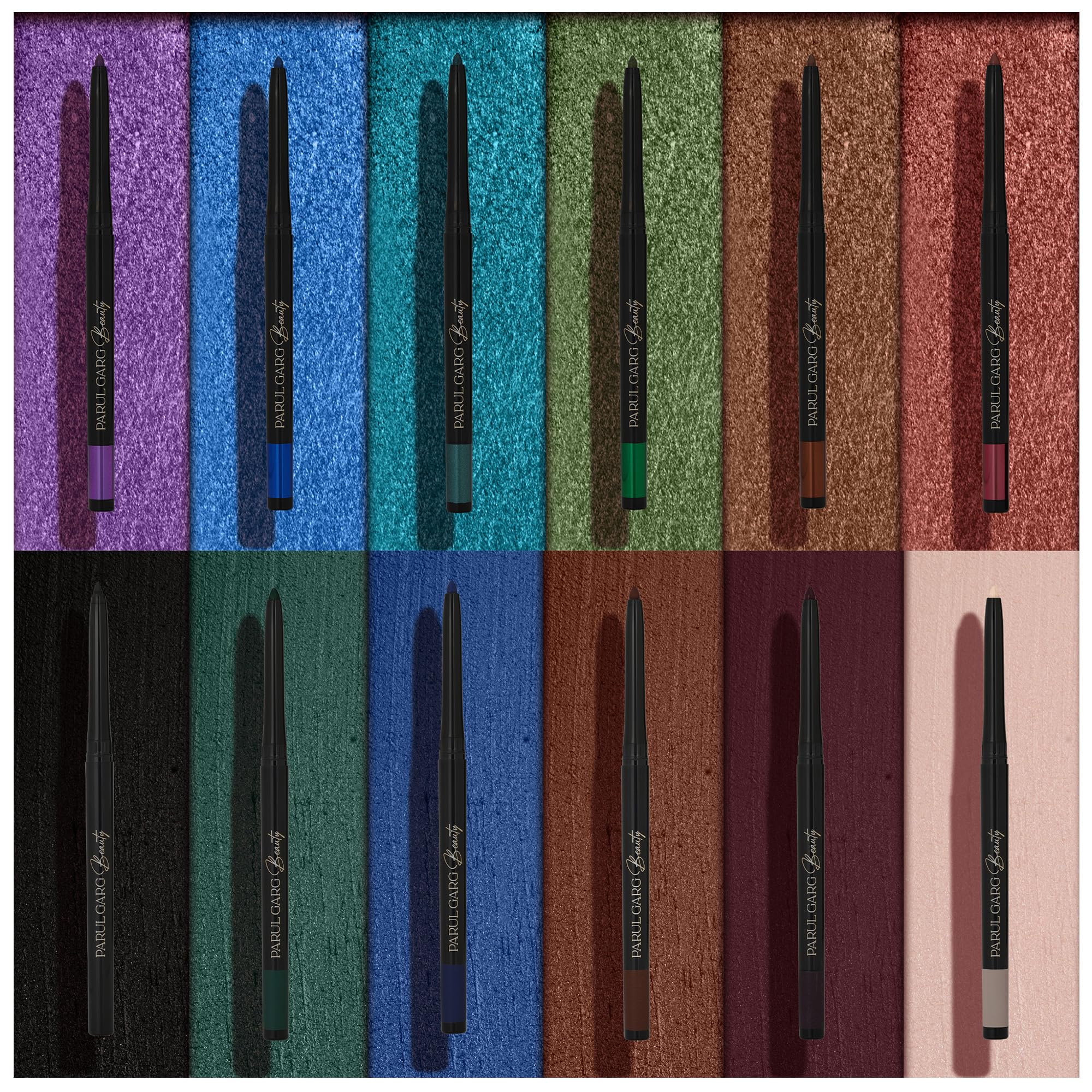 Parul Garg Beauty The Grand Kajal Edition – Pack of 12 | 6 Shimme Kajals & 6 Matte Kajals | Long-Wear & Smooth Glide | 0.3g each-picture-28