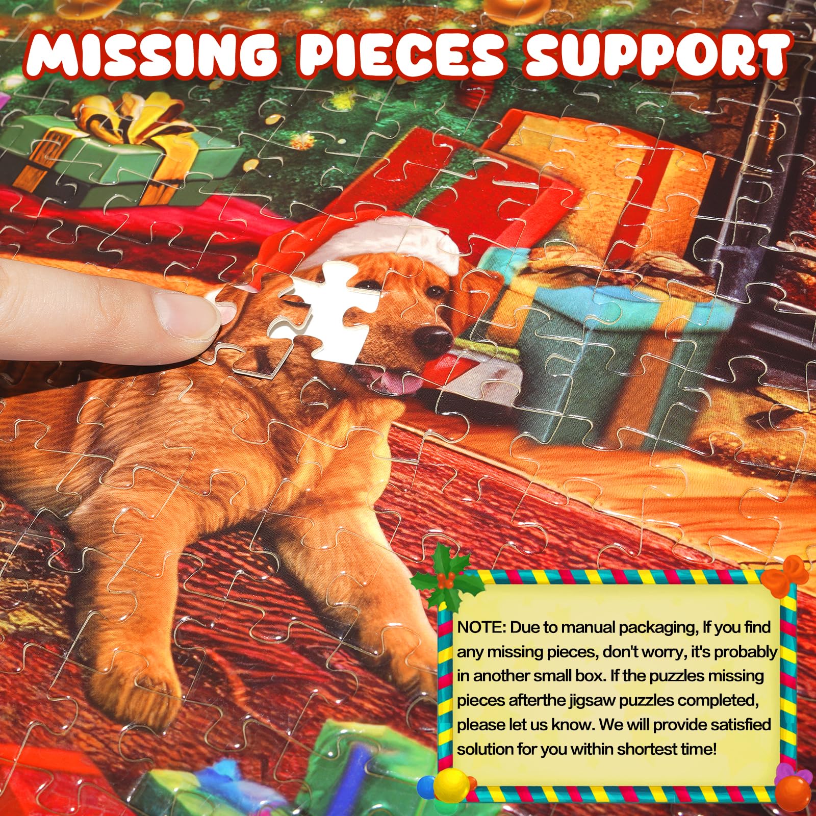 Weihnachts Adventskalender Puzzle 1000 Teile - 24 Tage Countdown