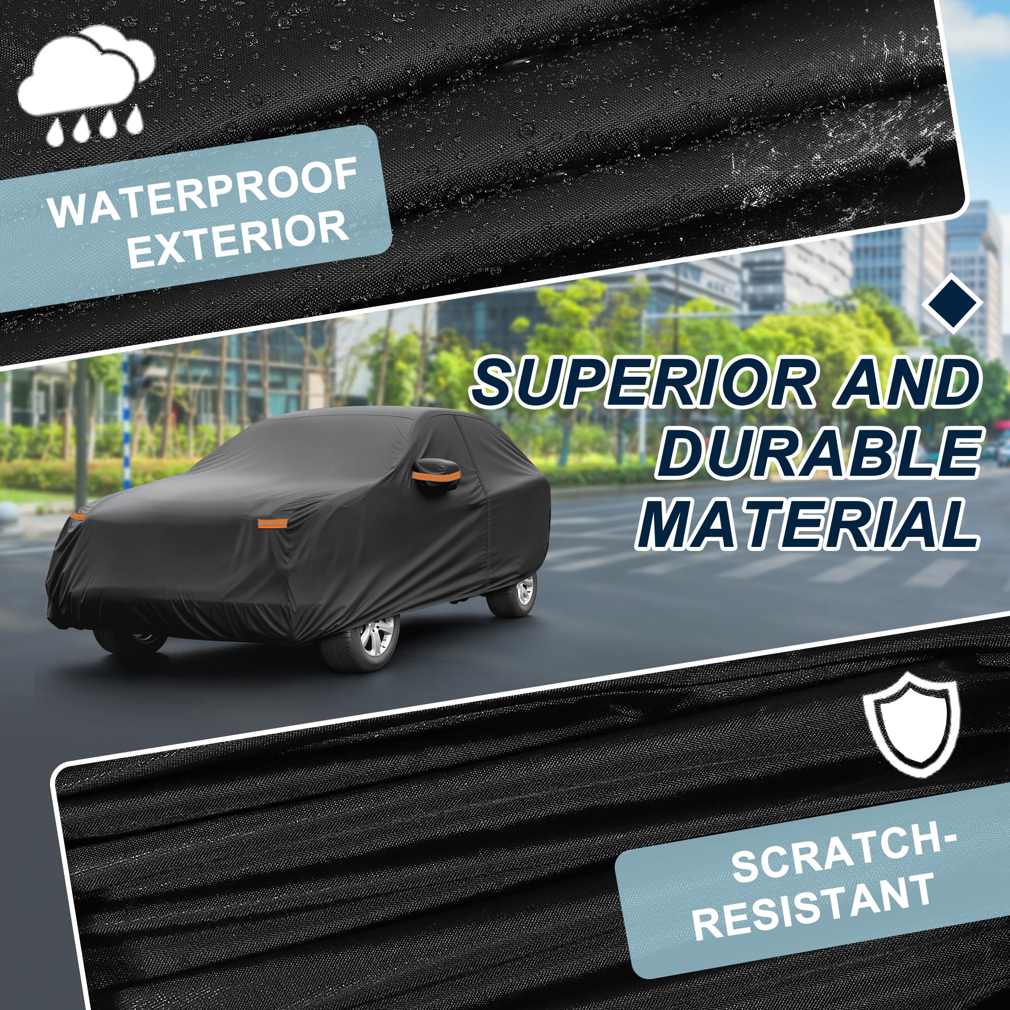 ATOCOVER Car Cover Waterproof Custom Fit for Subaru Outback All Weather for Automobiles Outdoor Snow Sun Dust UV — view 5