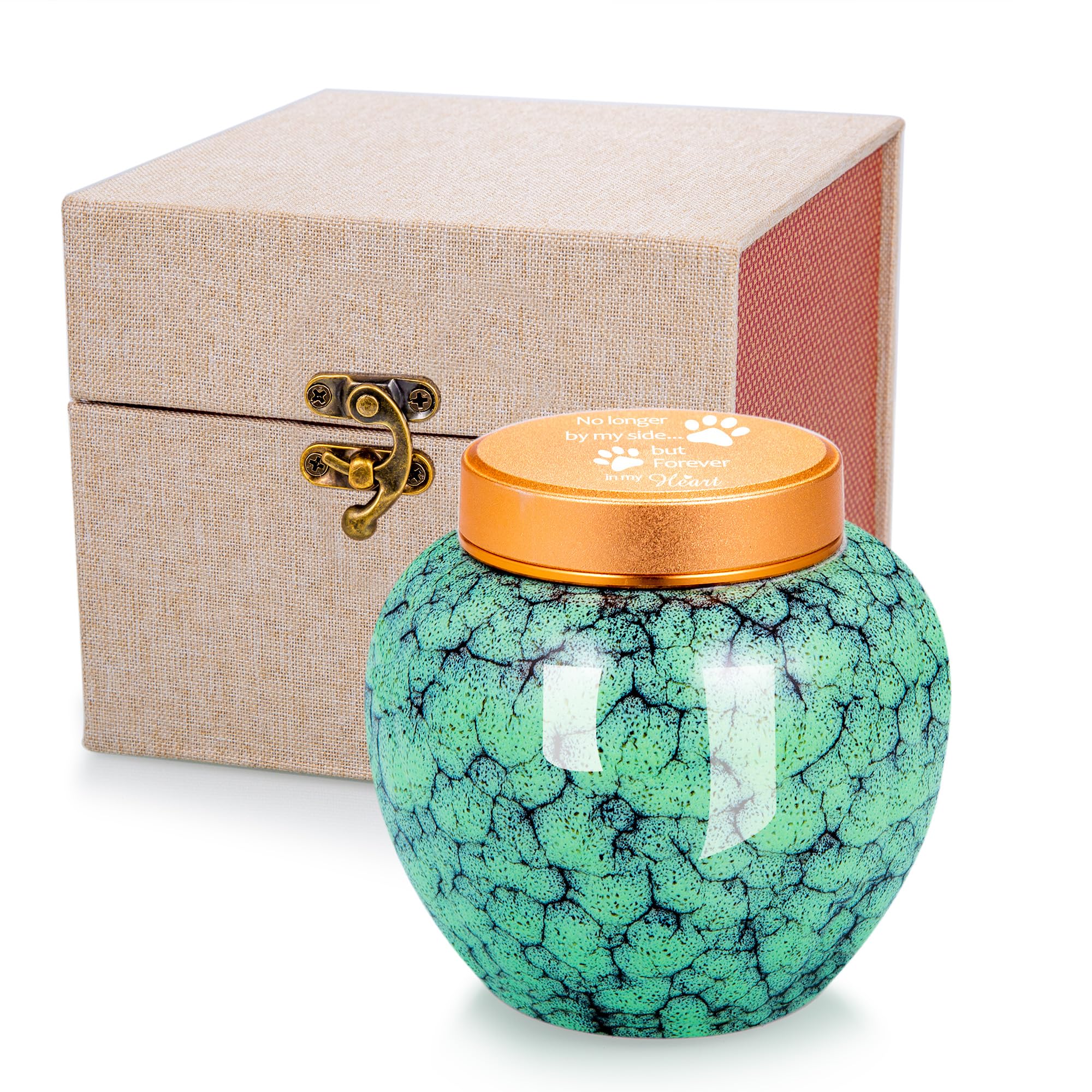 Gredstar Small Keepsake Urns for Ashes, Decorative Funeral Memorial Urn, No Longer by my Side