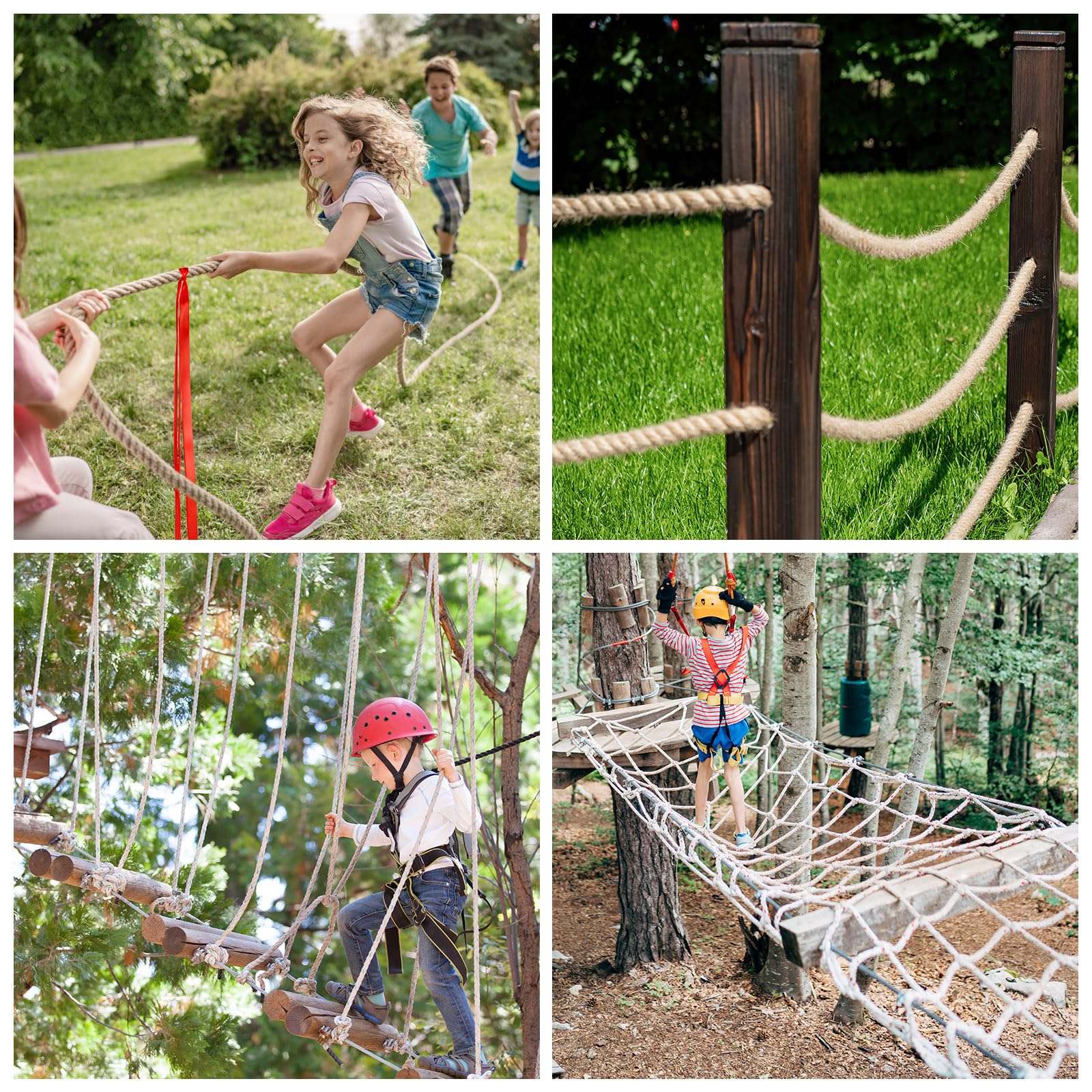 NEBURORA 20FT Tug of War Rope for Kids and Adults Outdoor Games (Khaki) — Amazon image 7