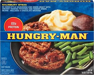 Hungry Man, Salisbury Steak, 16 oz, (8 count)