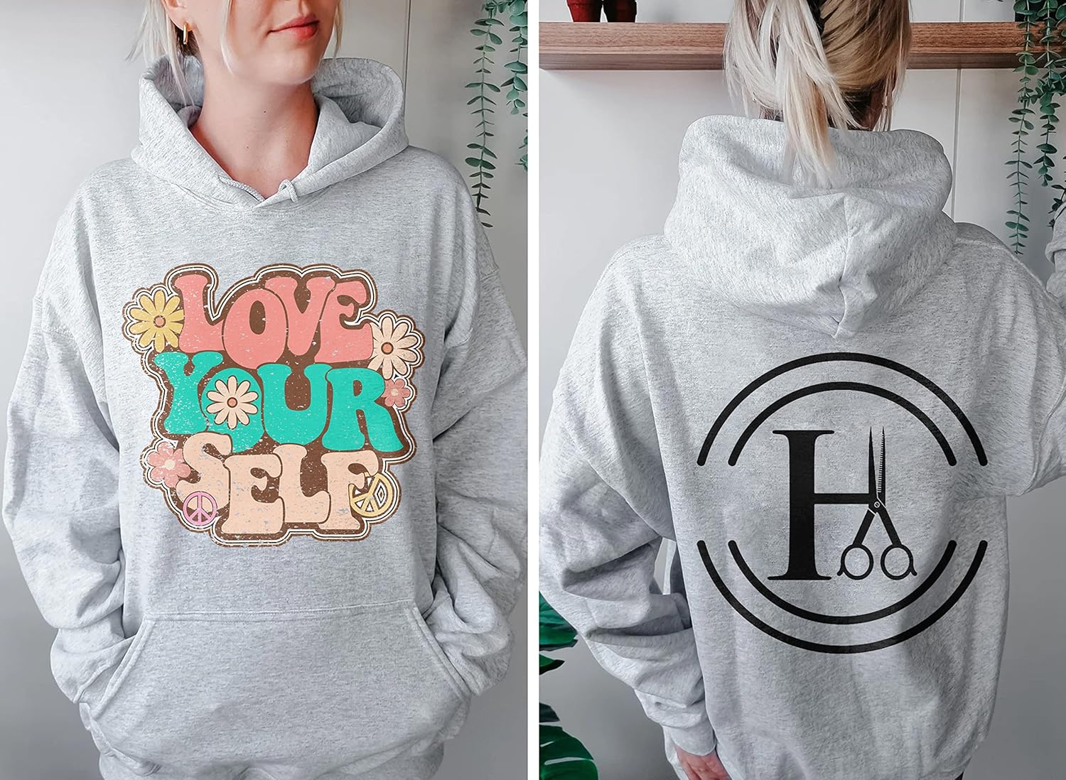 Custom Hoodie Design Your Own Personalized Hoodie Add Your Own Text Photo Front & Back Side Sweatshirt - Image 2