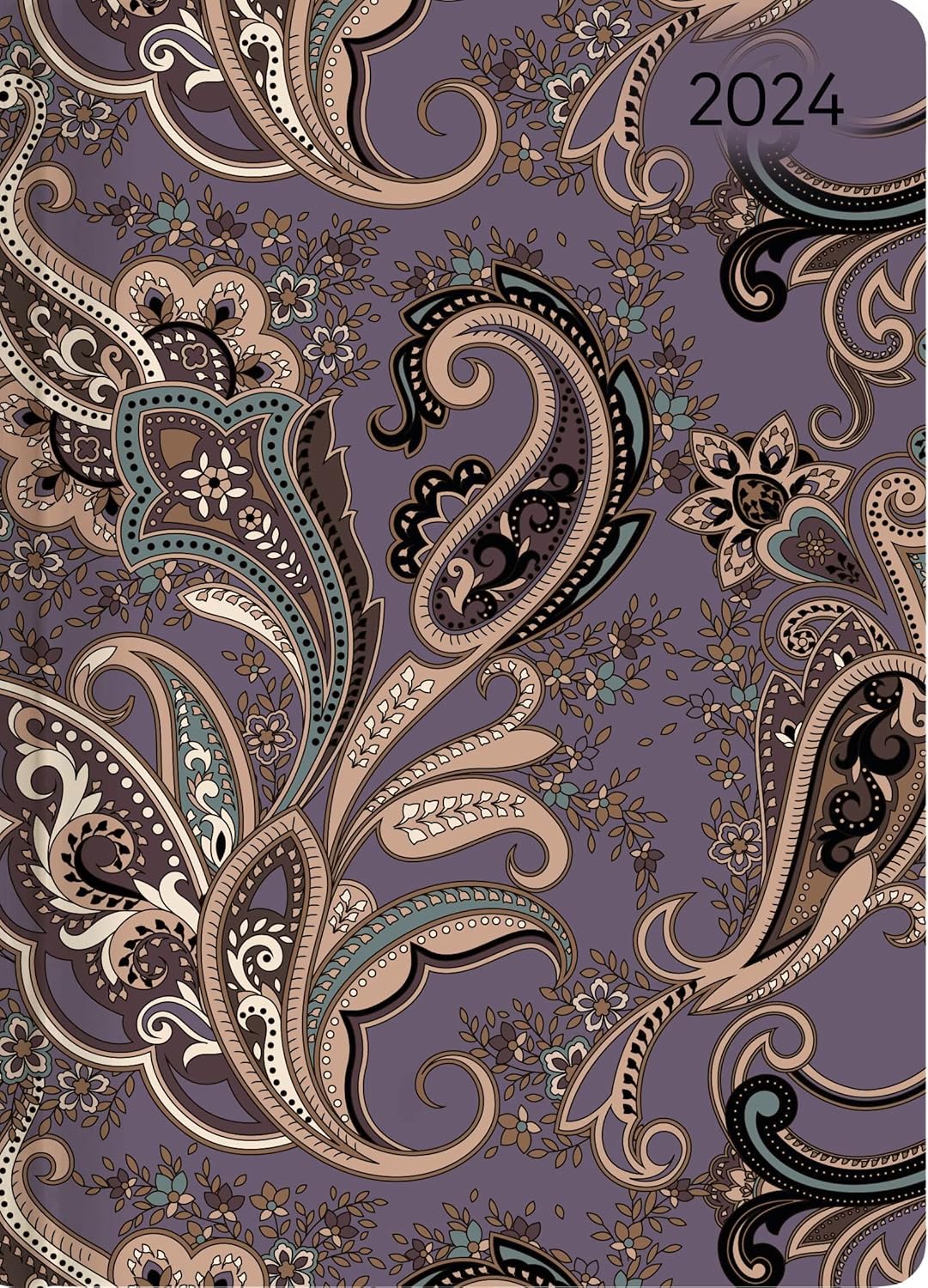 Ladytimer Paisley 2024 - Taschenkalender A6 (4.2x6") - Weekly - 192 Seiten - Notiz-Buch - Termin-Planer - Alpha Edition