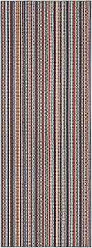 Garland Rug Carnival Stripe 3 Ft. x 8 Ft. Multi Color Runner Rug, Random Multi-Color Stripes