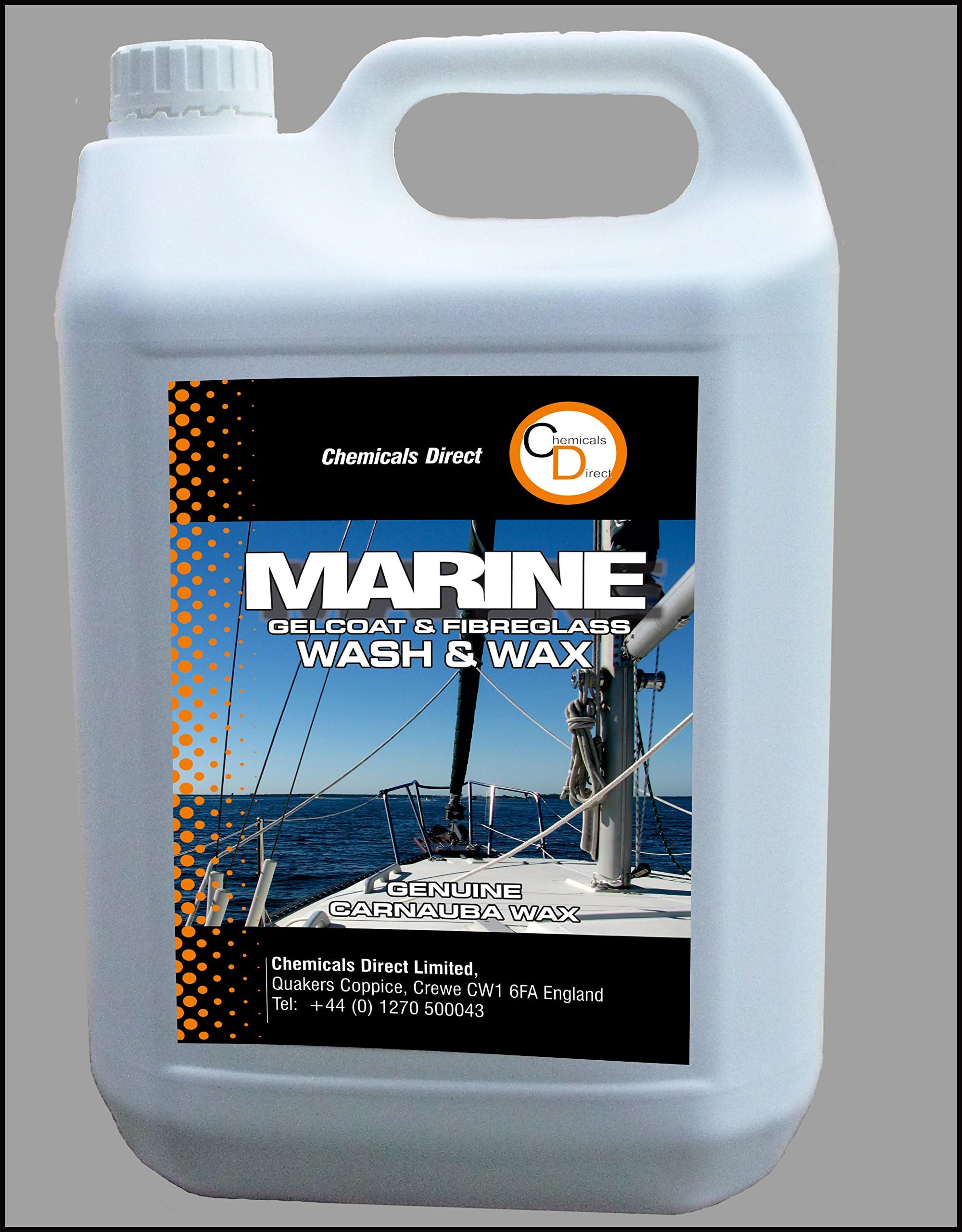 Chemicals Direct Marine Boat Yacht Carnauba Wash and Wax Cleaner 5 Ltr