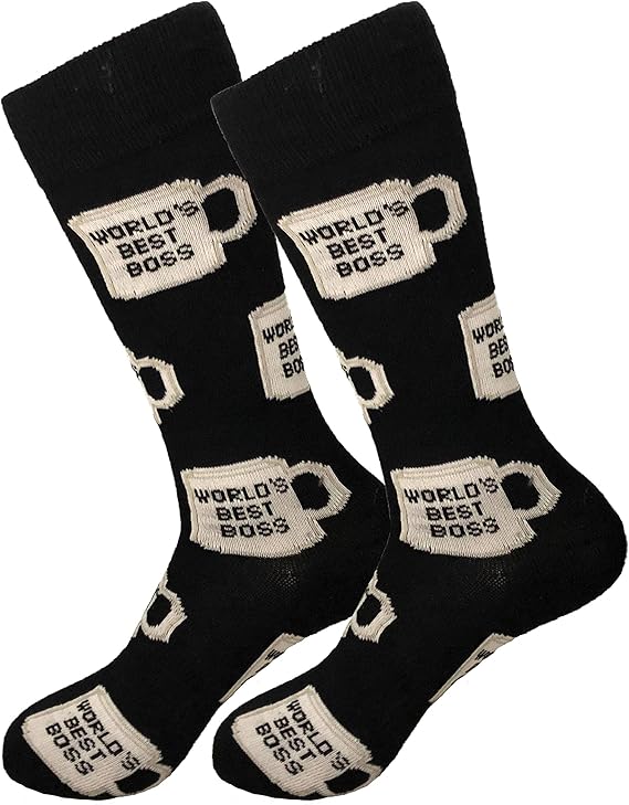 Balanced Co. World's Best Boss Dress Socks Michael Scott