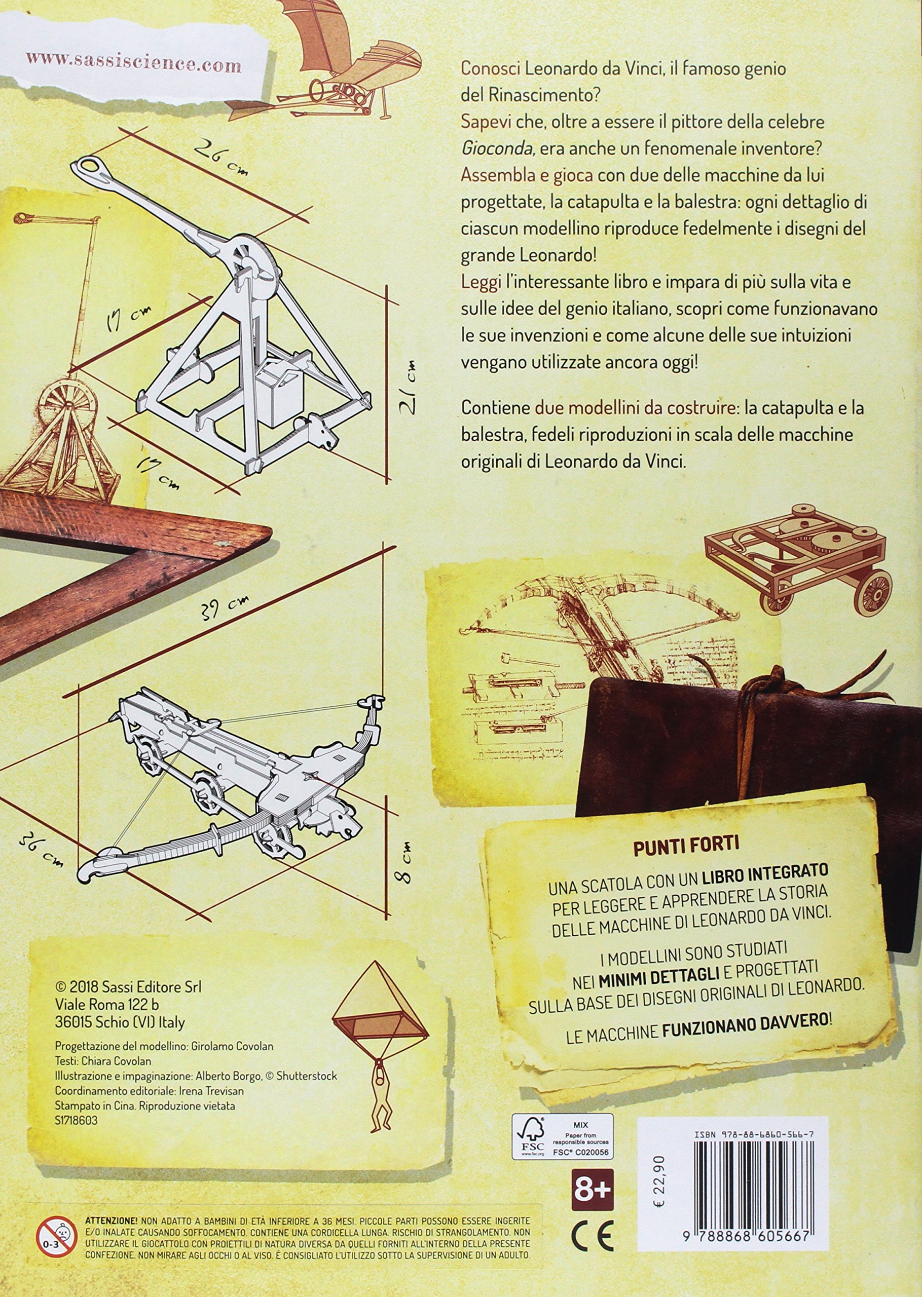 Le macchine di Leonardo da Vinci. La catapulta e la balestra. Scienziati e inventori. Con 2 gadget (Science)