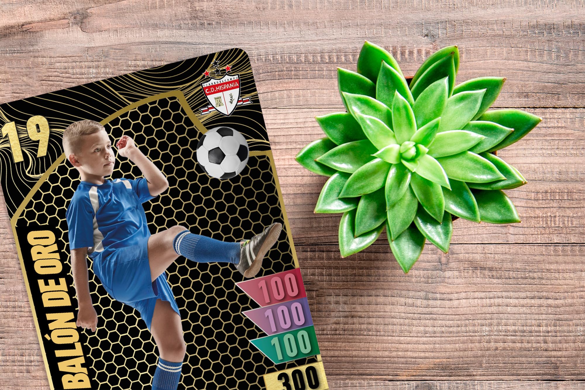 Balon de Oro Cromo Futbol Personalizado Varios Medidas Materiales