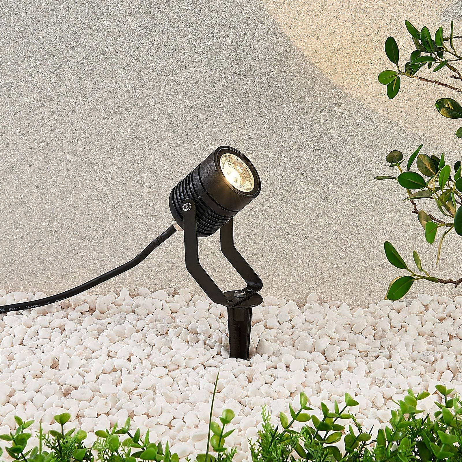 Lampada da esterno con lampadina inclusa Enoki bianco H 26.5 cm,in