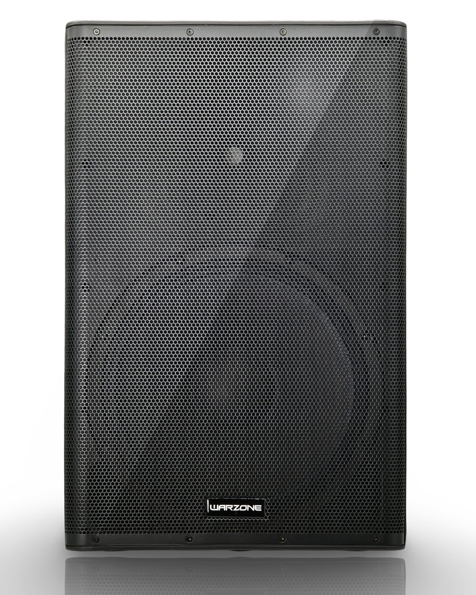 Warzone WPTS15 Apollo-Active Series 2500W Peak Power 15-Inch 2-Way Powered Speaker, Class D & AB Amplifier, Bluetooth, DSP Modes, and 136dB Max SPL for Pro Audio