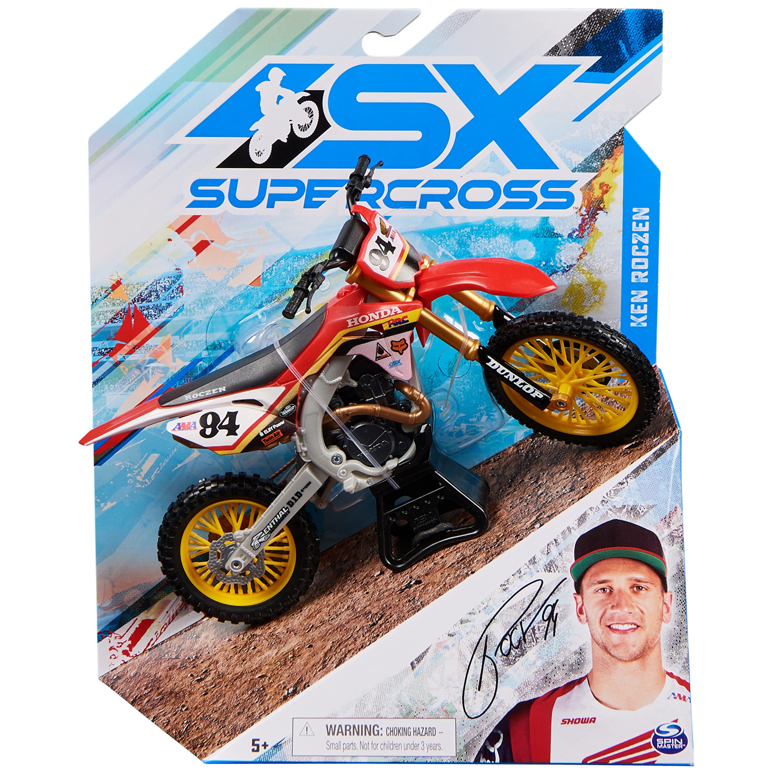Supercross Ken Roczen 1:10 Scale Die-Cast Toy Motorcycle Replica