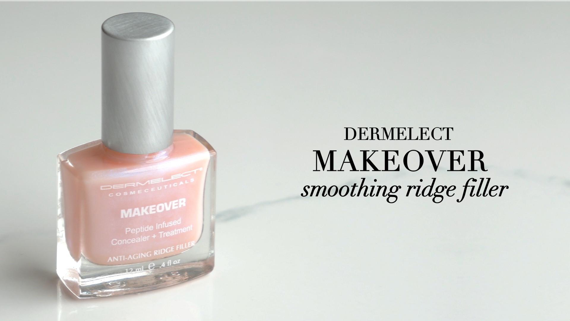 dermelect makeover ridge filler - award-winning nail treatment strengthens moisturizes conceals imperfections keratin amp peptide enriched for healthy smooth nails