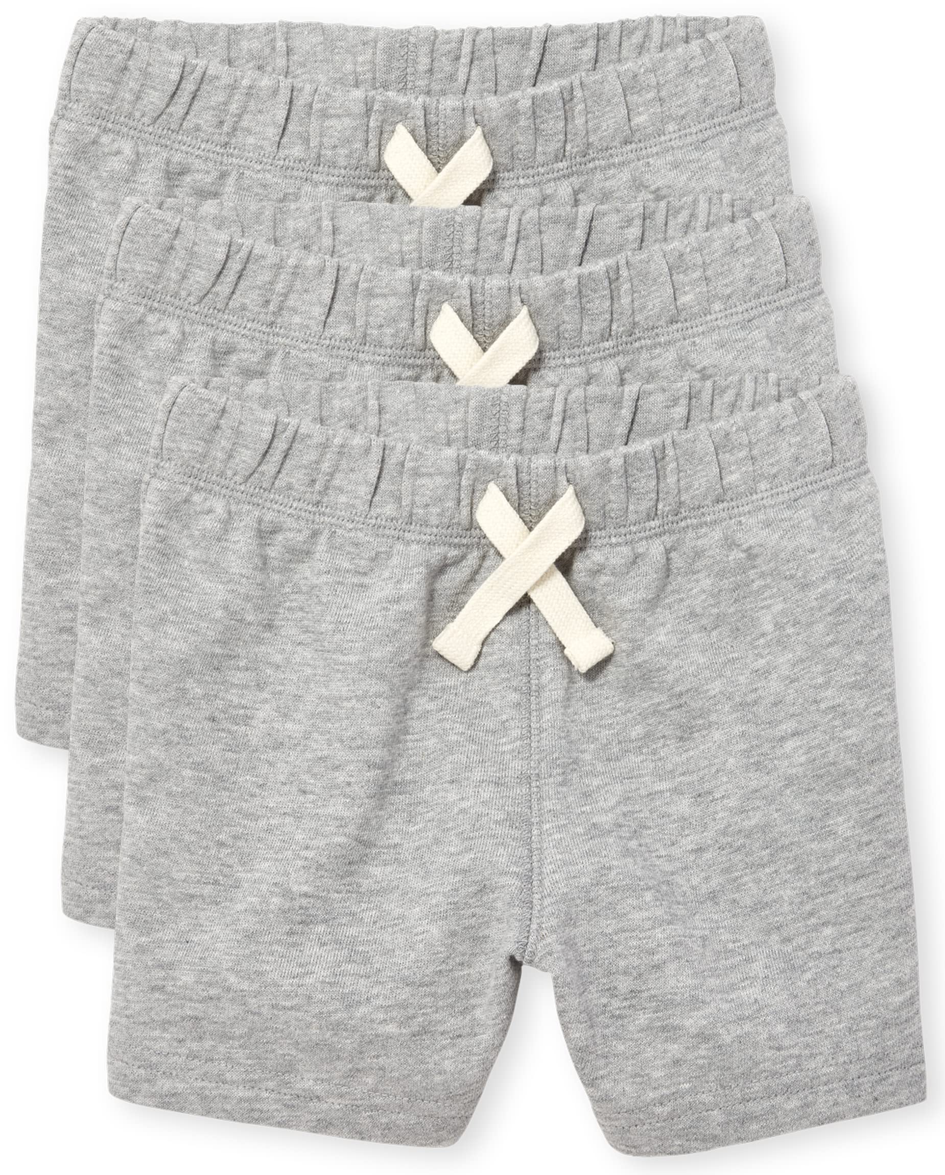 The Children's Place French Terry Shorts, Pack Of Three - Shorty Niemowlęta - chłopcy