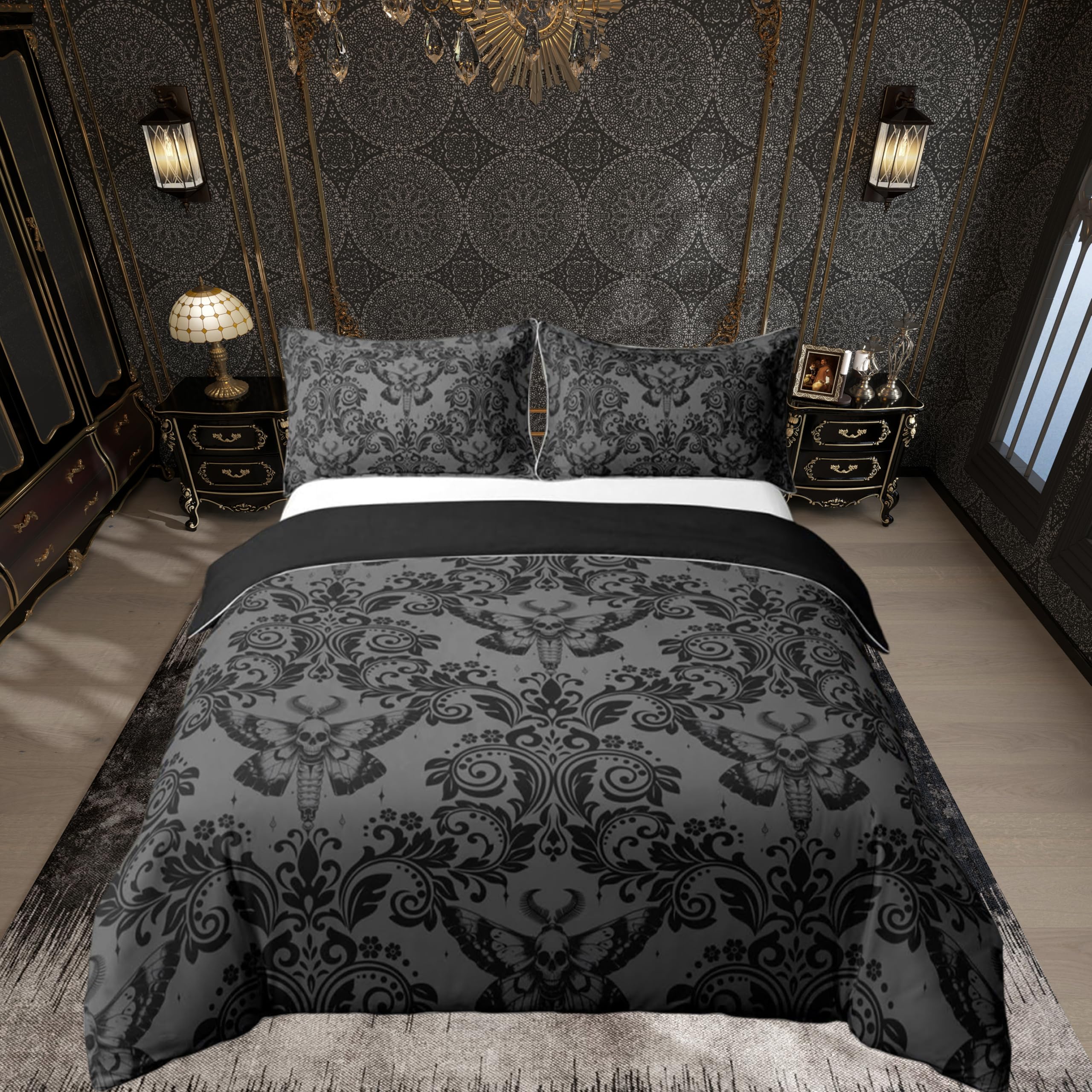 Housse de couette baroque et parure de lit gothique chic