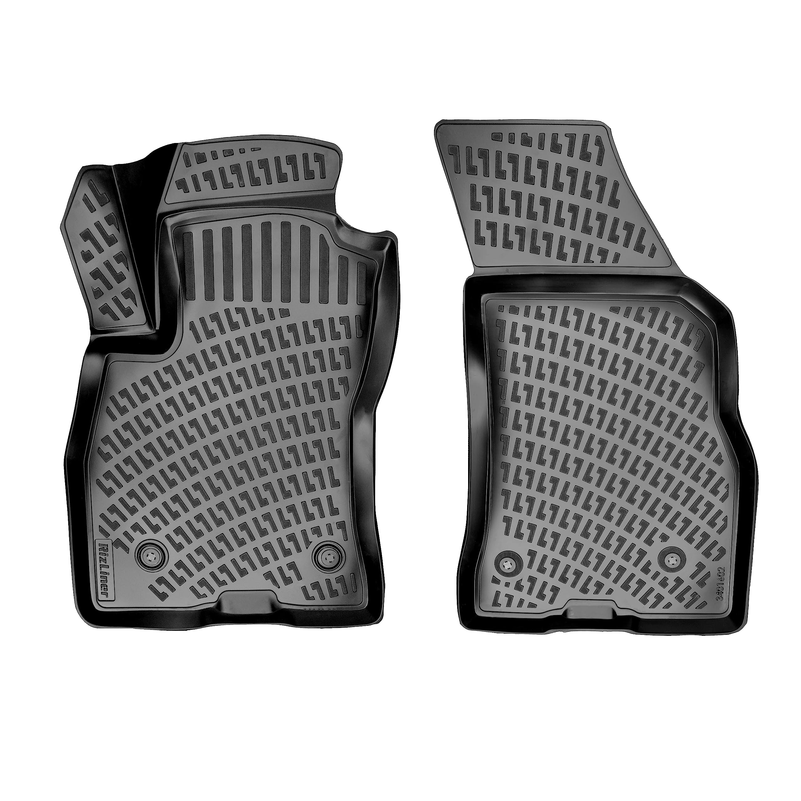 RizLiner Hyundai Ioniq 5 Unmovable Console 2022-2026 (No Movable Console) Floor Mats 3D Custom Fit Rubber Car Mats All Weather Laser Measured Floor Liners Heavy Duty Waterproof (Front & Rear) — view 105
