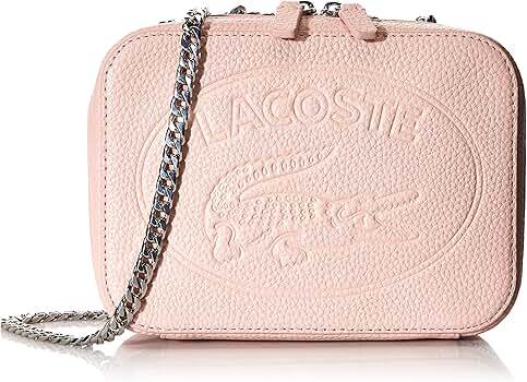 [LACOSTE] レザー クロスボディバッグ メンズ Lacoste スモール モノグラム プリント クロスボディ