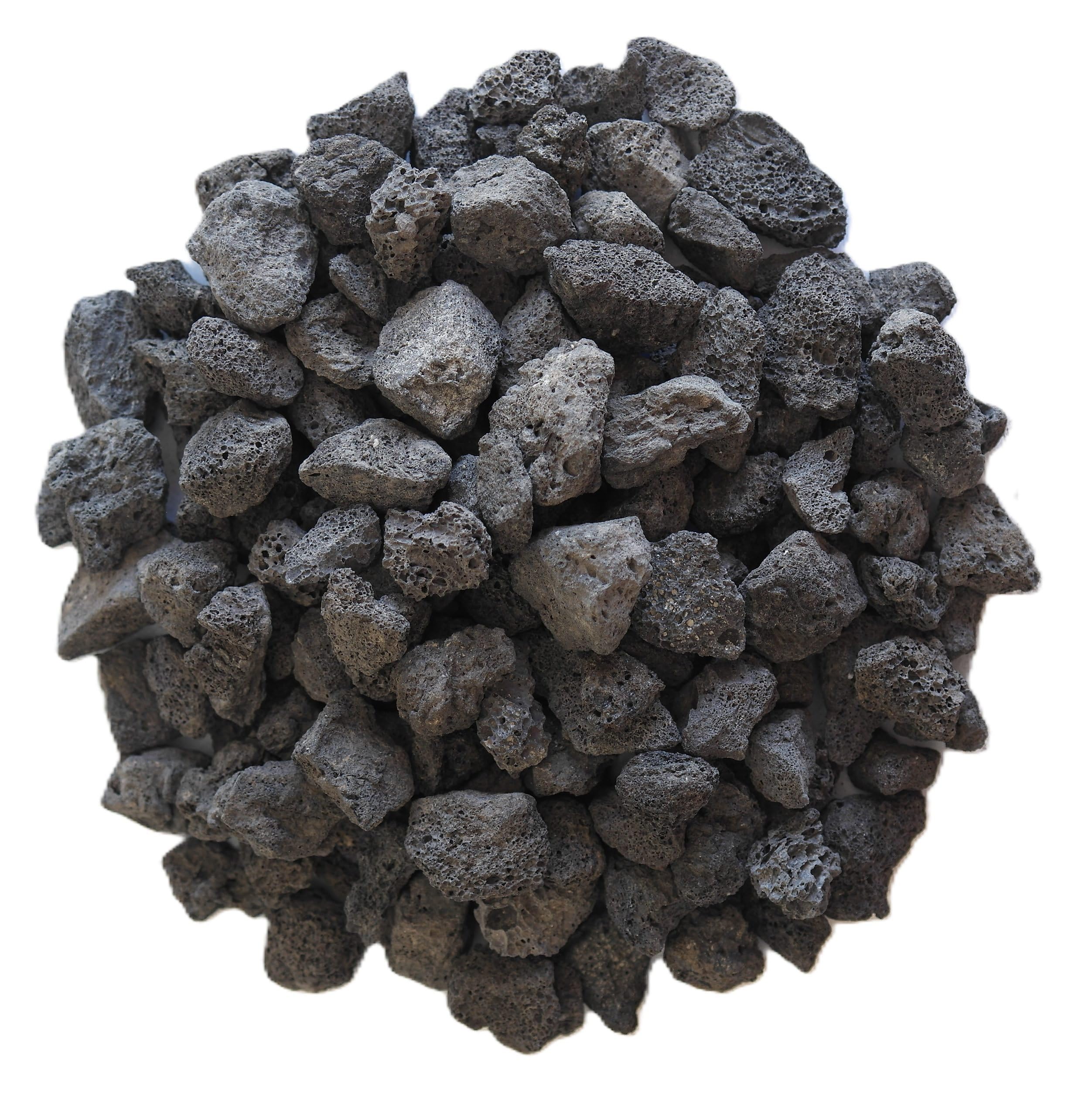 Pouzzolane Noir Sac 20L – Paillage Minéral UAB – Roche Volcanique 10/20 – Anti Mauvaises Herbes, Drainage & Décor – Durable 10 Ans