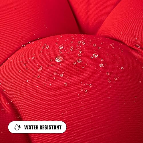 Miniatura 4 de ARTPLAN Cojín de banco para exteriores para muebles de patio, cojín de sofá biplaza copetudo para silla de banco de mimbre de metal de madera, 48 x