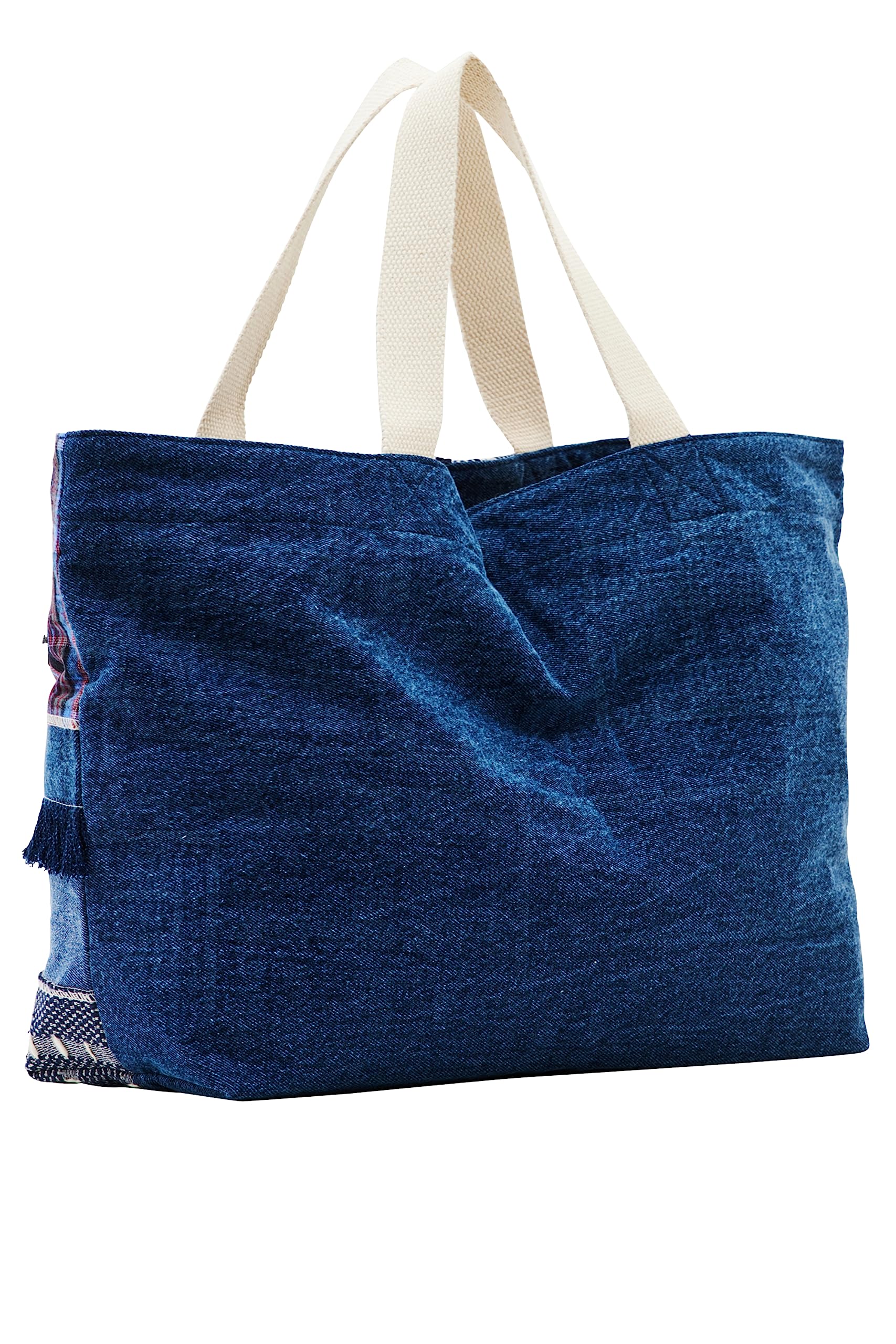 Desigual Schultertasche Accessories Shopping Bag Blue mehrfarbig