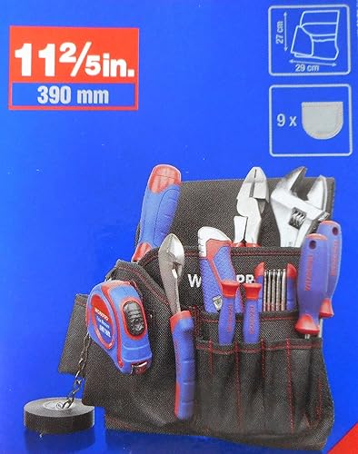 Miniatura 2 de WORKPRO W081015 Bolsa para electricista, bolsillos para herramientas con soporte para cinta, poliéster 600D (paquete individual)