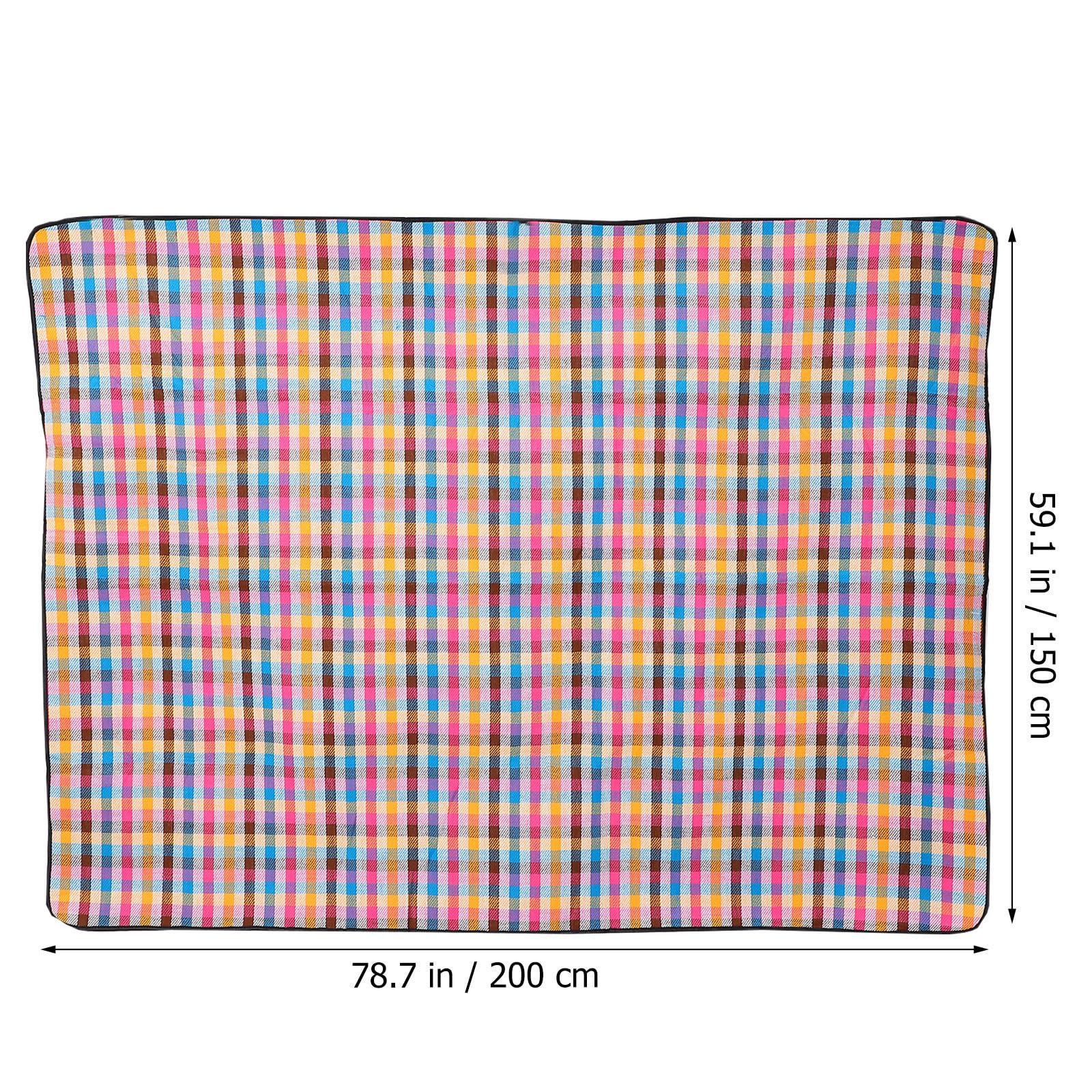 VALICLUD Manta de Picnic Grande y Acolchada de Fibras Acrílicas, Resistente a Piedras y Plegable, Adecuado para Festivales al Aire Libre y Playa