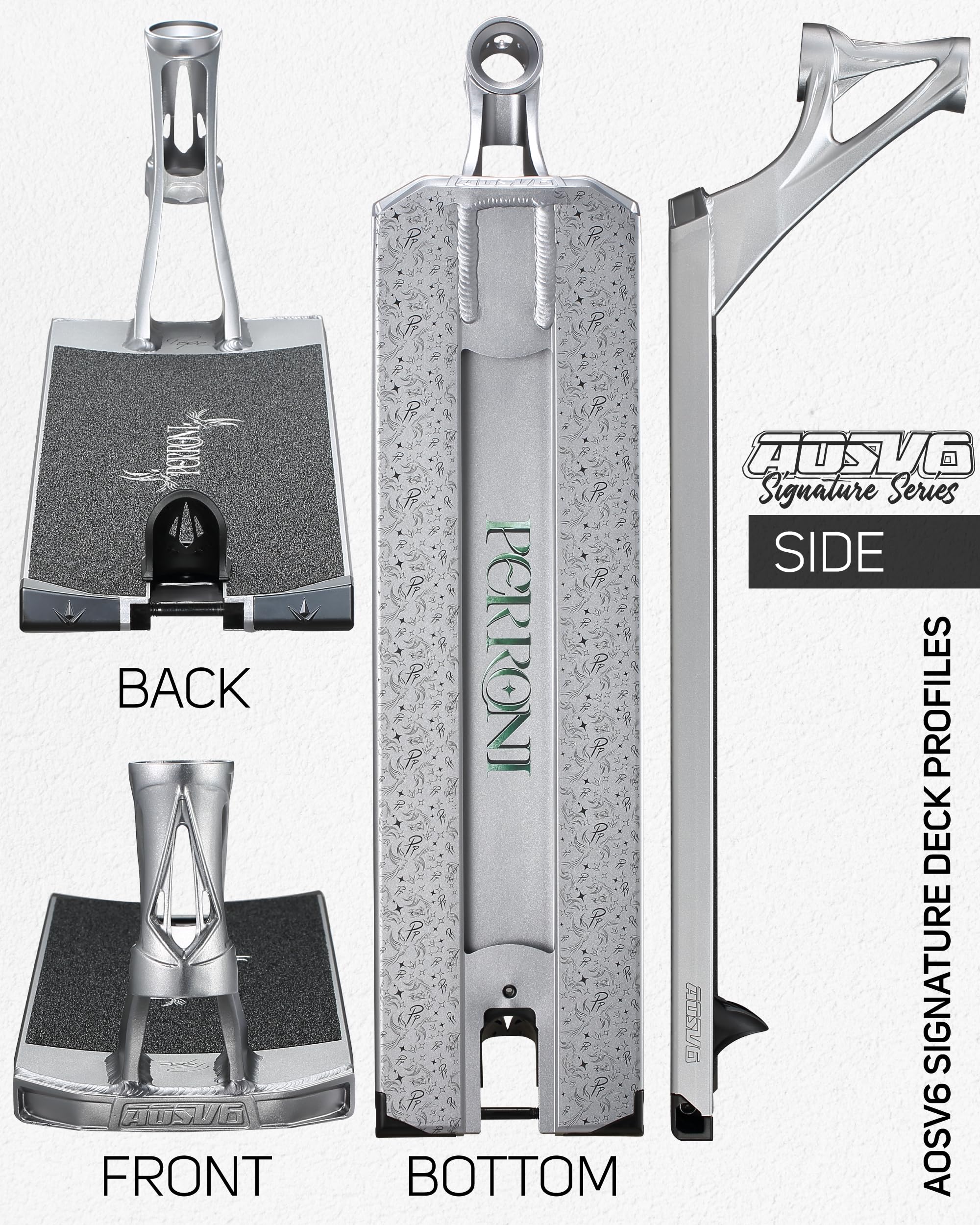 Envyscooters AOSV6 Signature Deck | Jonathan Perroni 6.5 x 23 | Ace of Spades Version 6 Stunt Scooter Deck