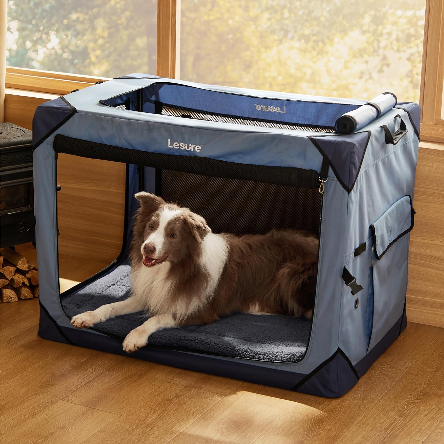 Bedsure Washable Dog Crate Bed for Large Dogs, Soft Foam Floor Pet Mat, Versatile Lightweight Pet Crate Pad for Cages