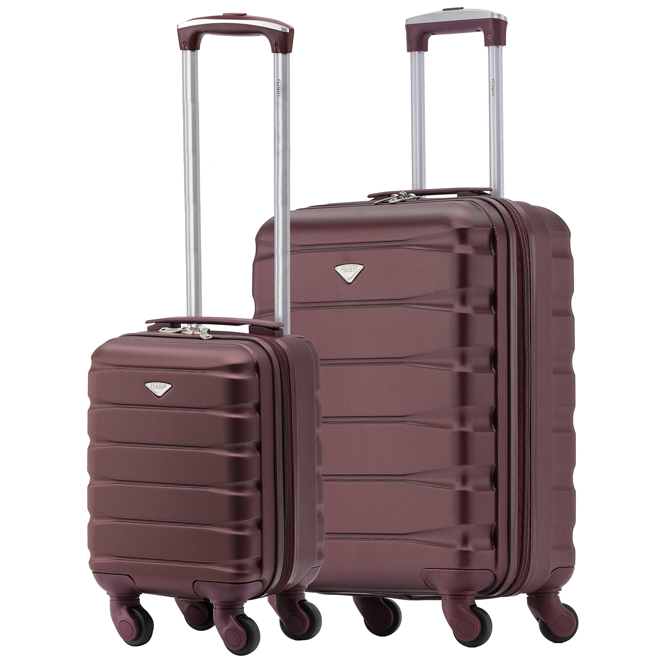 Flight Knight Suitcase Set of 2 Lightweight 4 Wheel ABS Hard Case Cabin Carry On Hand Luggage Approved for Over 100 Airlines Including easyJet, British Airways, Ryanair & Many More 55x35x20cm — view 61