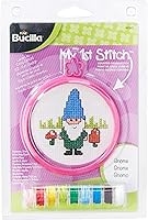 Vista 8 de Bucilla 1st My First - Kit de punto de cruz, 3 pulgadas, color rosa