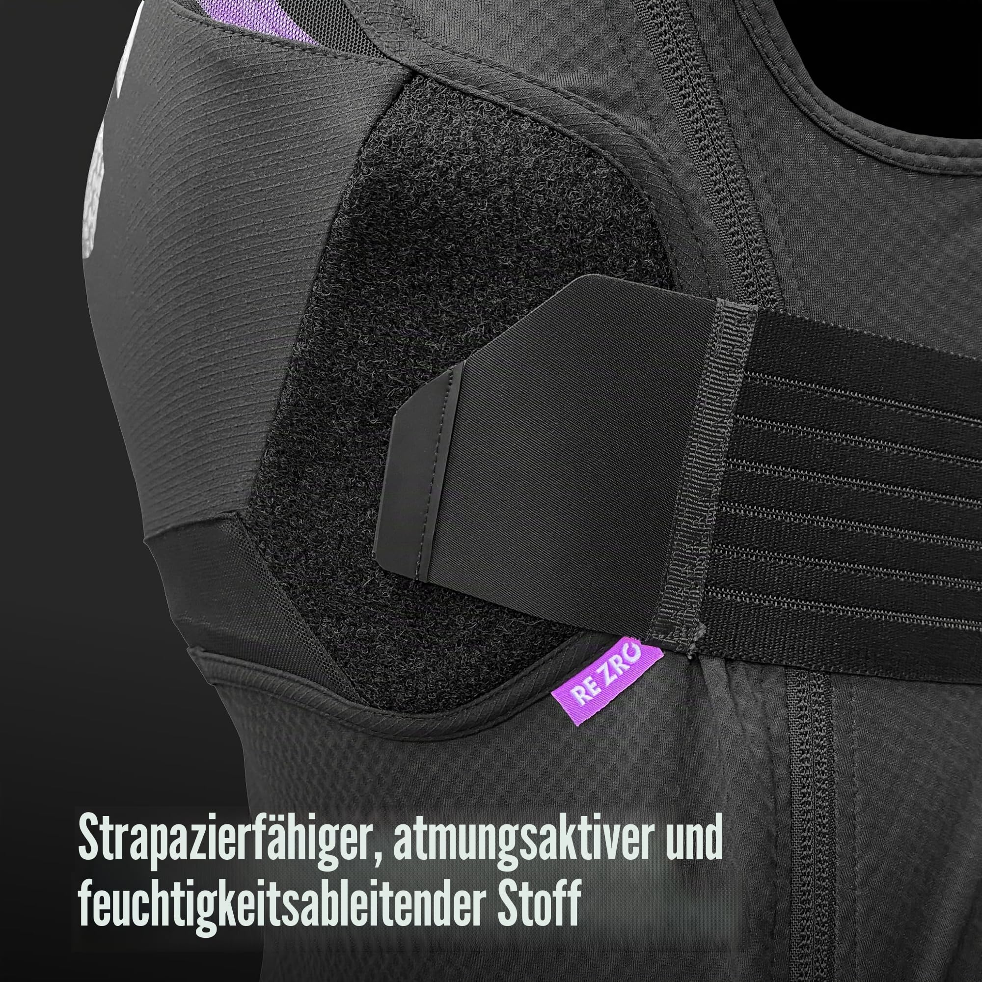 G-Form MX Spike Brust- und Rücken-Shirt – schützendes MTB & Moto gepolstertes Shirt – atmungsaktives & strapazierfähiges Fahrradshirt – Schwarz