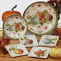 Vista 7 de Certified International Harvest Autumn Havest - Juego de vajilla de 16 piezas, servicio para 4, multicolor