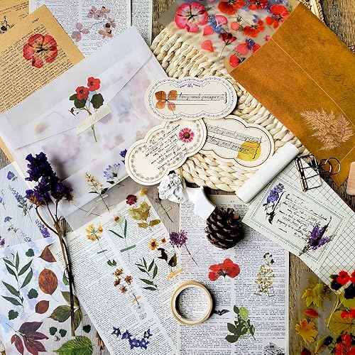 Miniatura 6 de Pegatinas de transferencia para álbumes de recortes, calcomanías de flores, calcomanías de decoración, calcomanías de planificación, calcomanías de