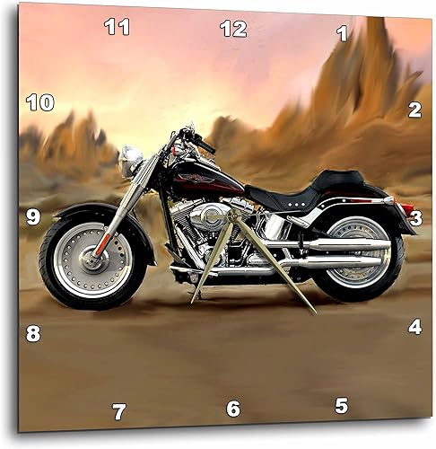 Miniatura 2 de 3dRose Reloj de pared con imagen Harley-Davidson® motocicleta (DPP_4841_3)