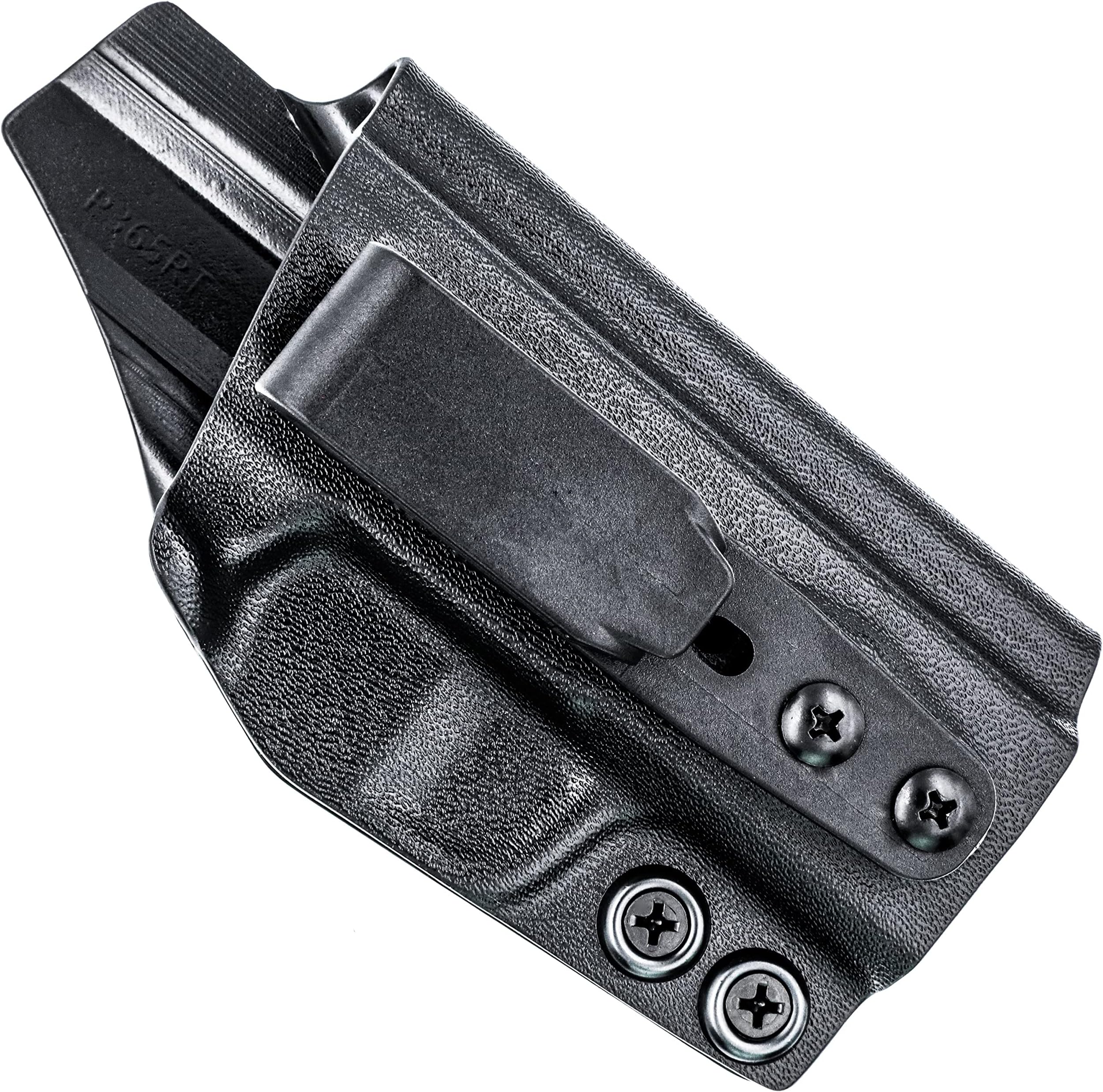 Rounded Tuckable IWB KYDEX Holster | Claw Compatible | 'Posi-Click' Retention | Custom Fit | Adj. Cant & Ride Height | 100% US Made | BLK