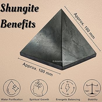 Amazon.com: Amazing Gemstone Shungite Pyramid Crystal