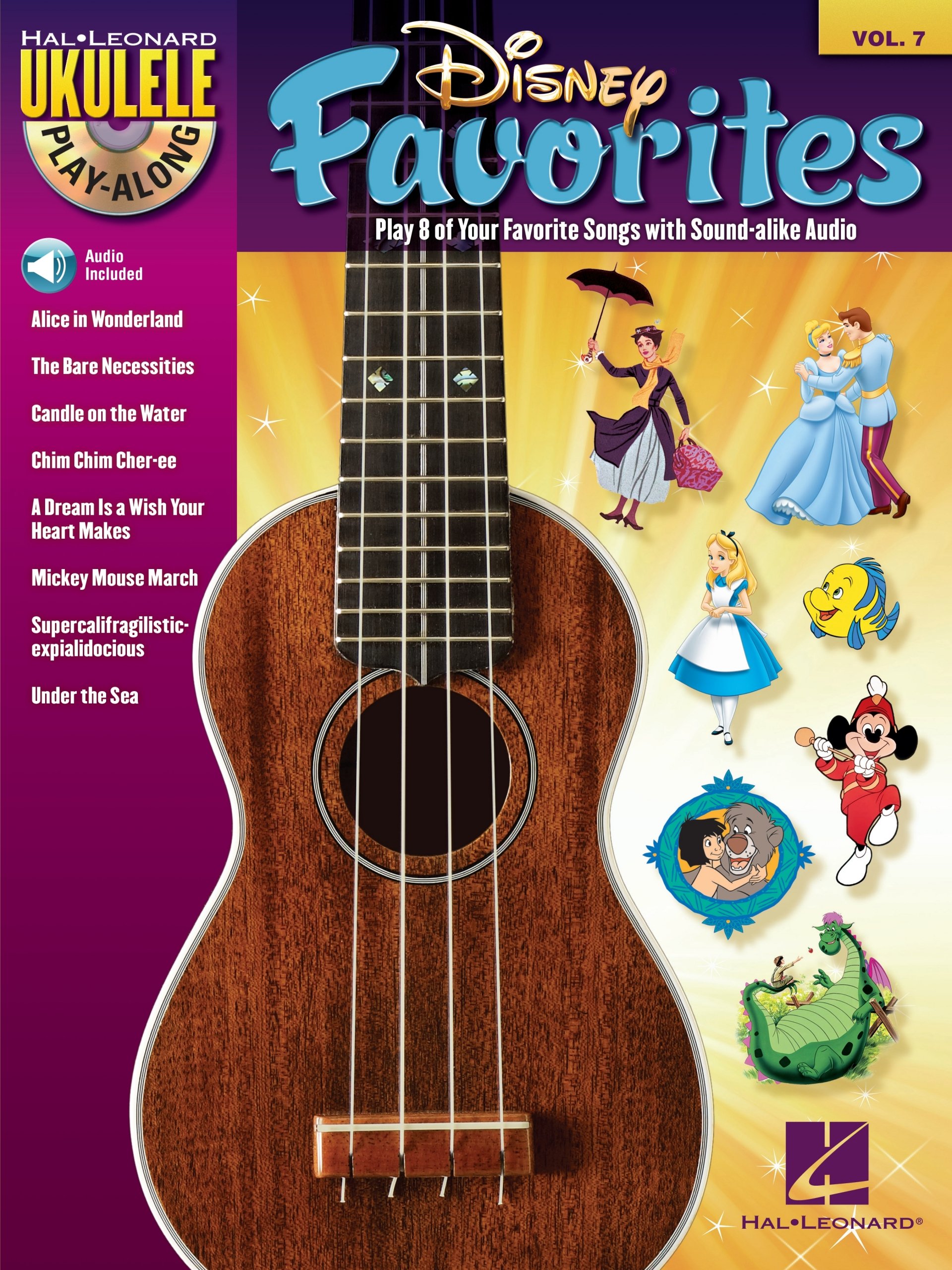 Disney Favorites Songbook: Ukulele Play-Along Vol. 7