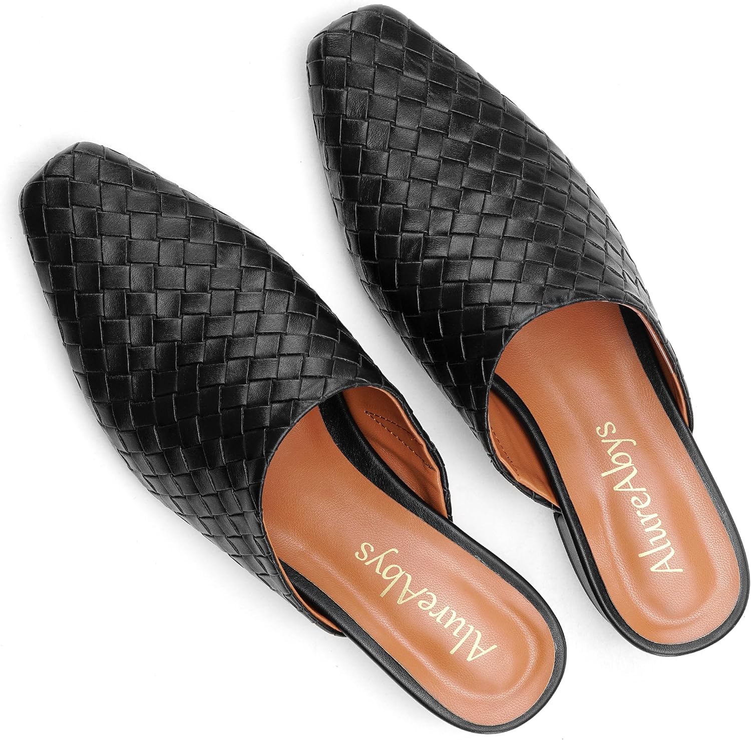 Women's Woven Mules Ladies Trendy Low Heel Slip-On Shoes Comfortable Summer Casual Slides for Women - Image 7