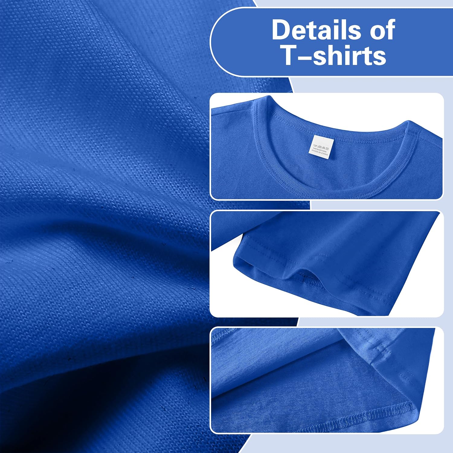 Boys/kids/Toddlers Crew Neck Cotton T-Shirts Short Sleeve（Age 2-12Y）