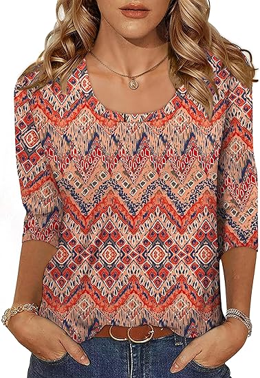 OFEEFAN Scoop Neck Tunic