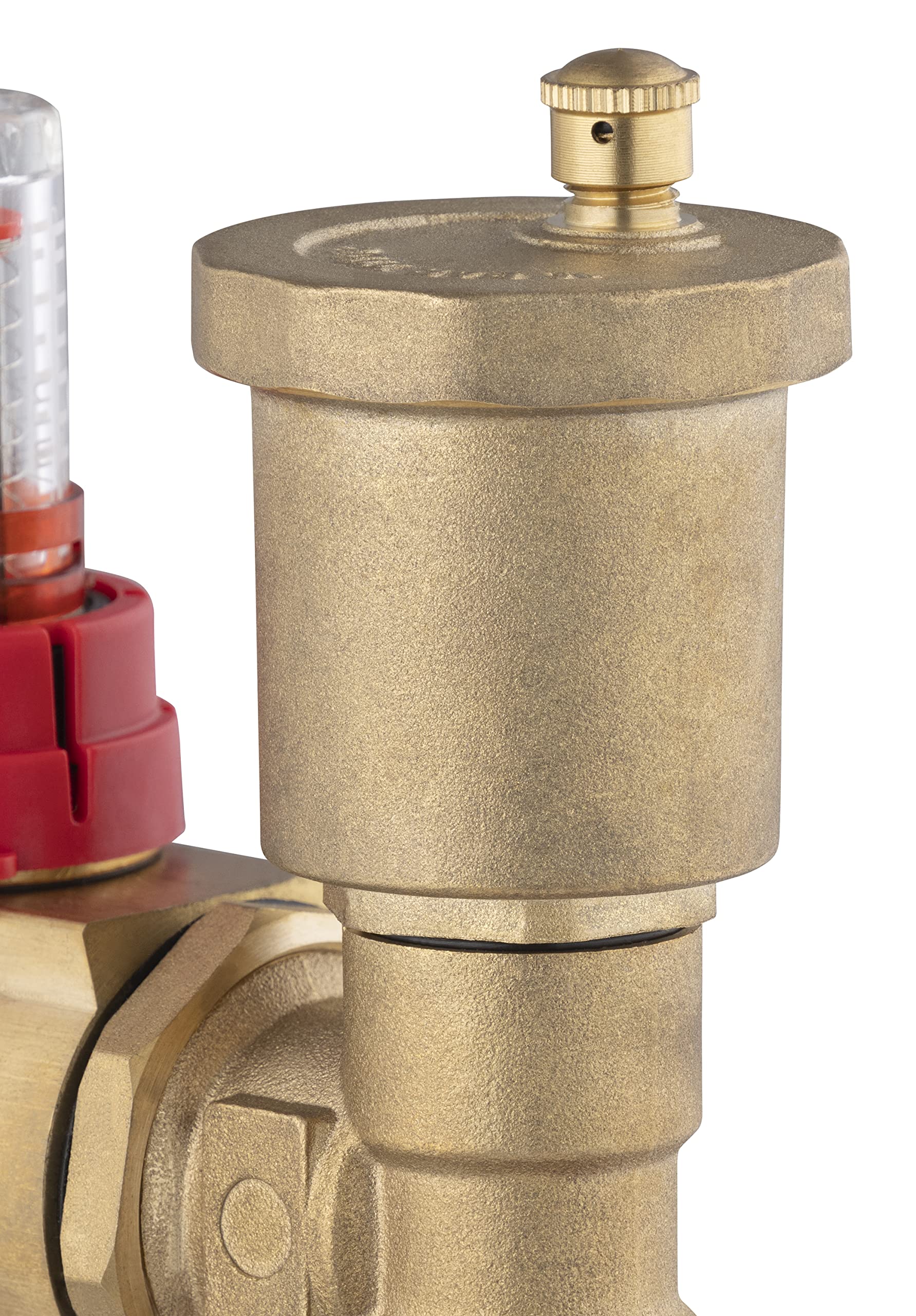 Colector para Suelo Radiante de Latón con 4 Salidas/Retornos | Incluye Caudalímetro para Control Preciso | Alta Resistencia y Durabilidad | NOYON & THIEBAULT