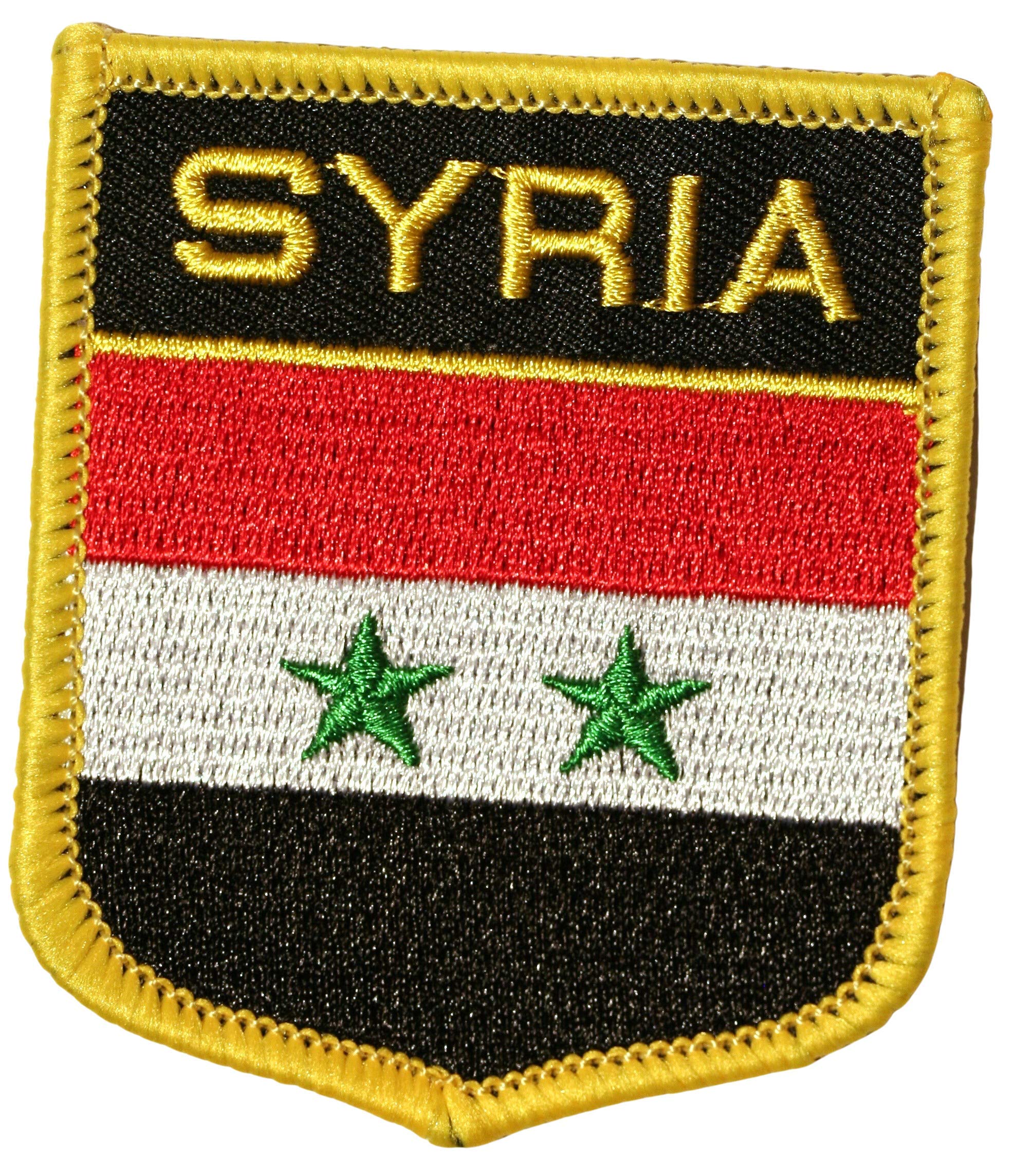 Buxton's Badges Syria Embroidered Shield Flag Patch