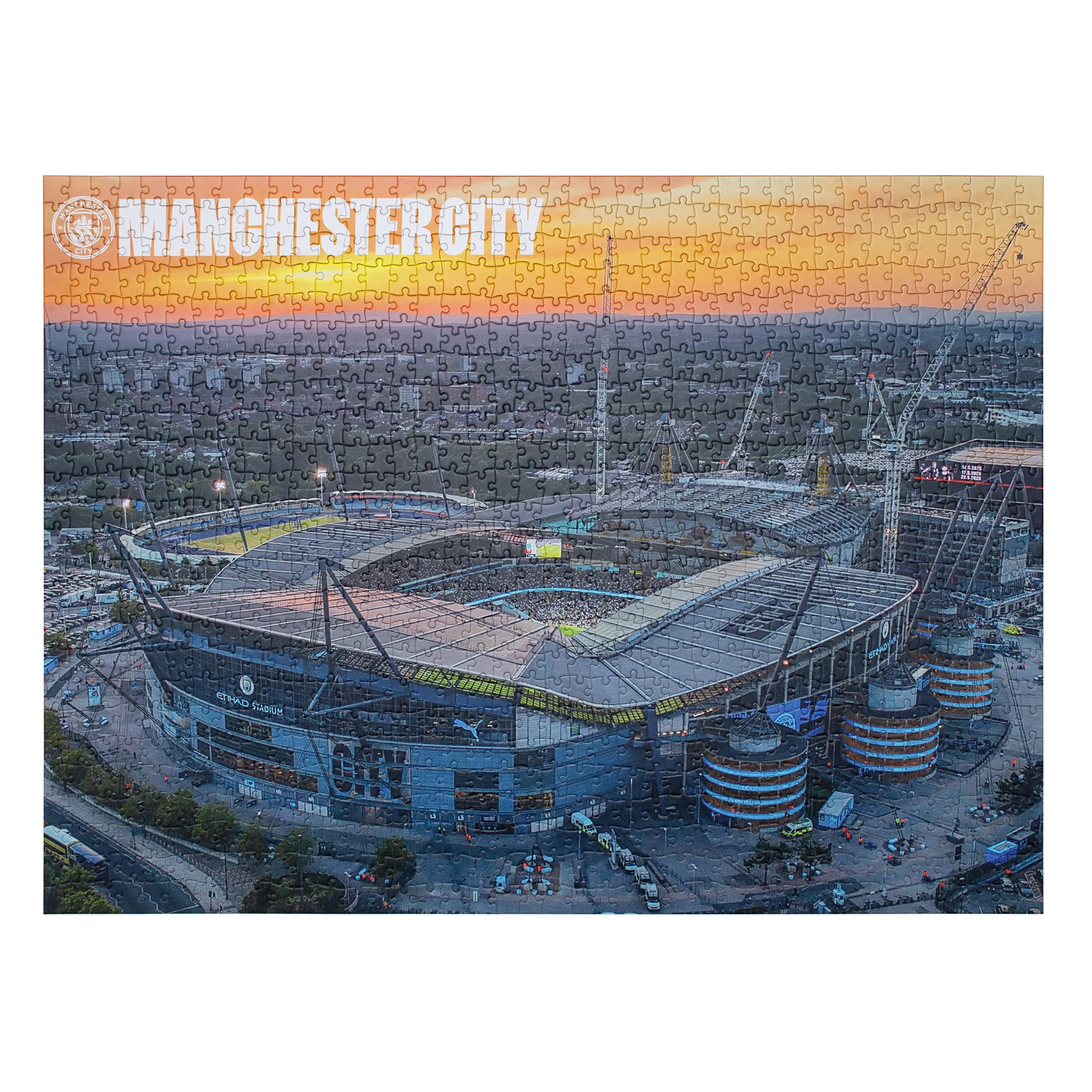 Official Manchester City FC 1000 Piece Jigsaw Puzzle | Etihad Stadium