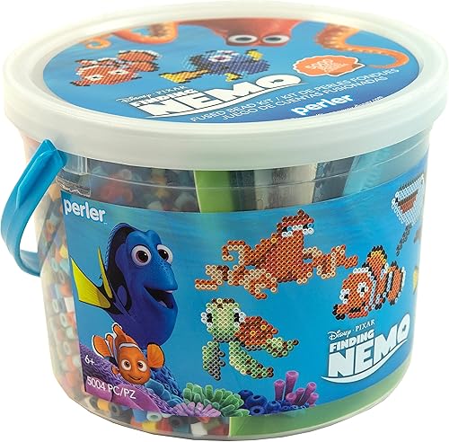 Vista 20 de Perler 80-57046 Disney El Rey León Fused Bead Kit de actividades de manualidades, incluye 9 patrones, multicolor, 2004 piezas