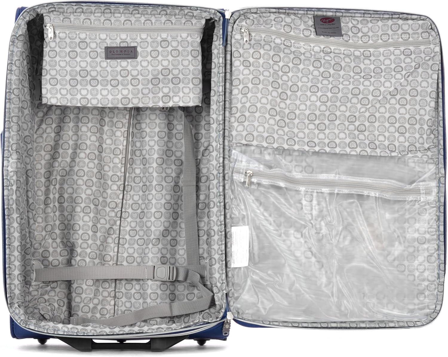 review Olympia U.S.A. Hamburg Luggage Set, Navy, One Size