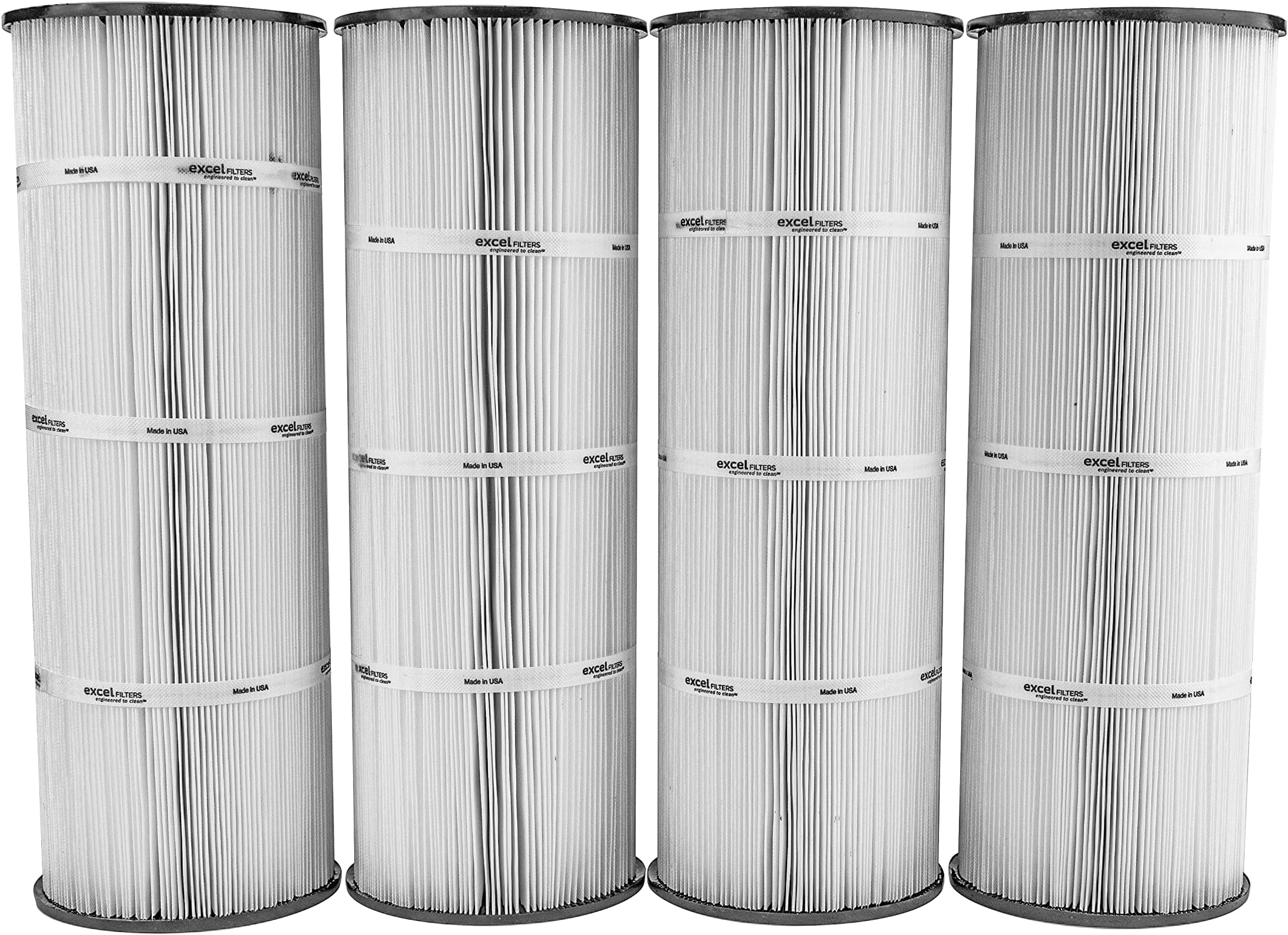 XLS-710 4 Pack Replacement Pool Filter Cartridges for Hayward C3020, C3025, C3030. Also Replaces Hayward CX580XRE, Unicel C-7483, Filbur FC-1225, Pleatco PA81