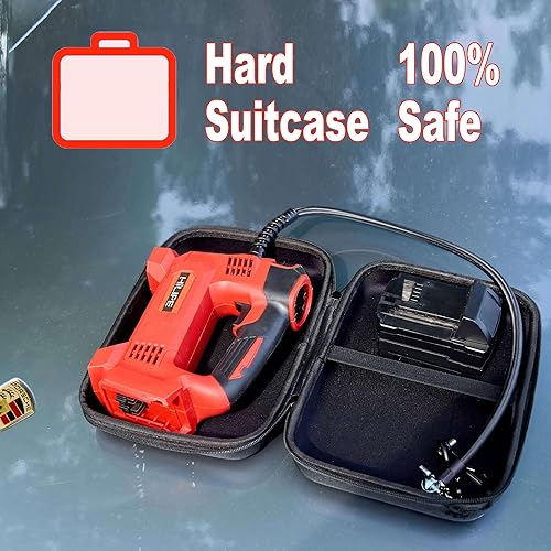 Miniatura 6 de Inflador de neumáticos inalámbrico, compresor de aire portátil para batería Milwaukee M18, bomba de aire de litio para automóvil, bomba de aire