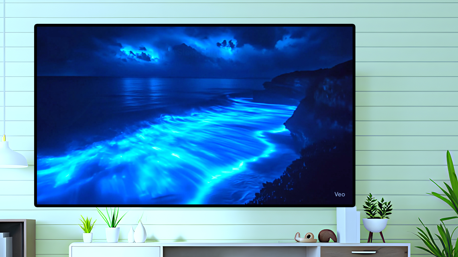 Calm Screen Ocean Light Waves 4K Screensaver: Shimmering Surf, Calm Sea Atmosphere ...