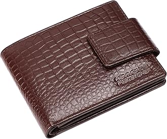 Sponsored Ad – Leather Men's Wallet (HF581V), Croc Brown, Minimalist